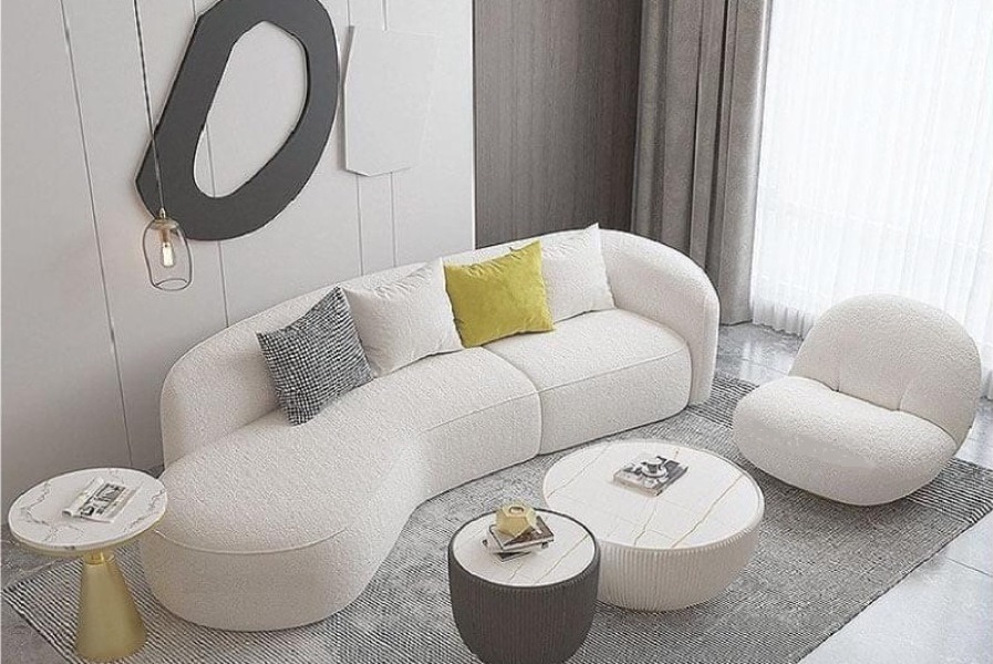 Ghế sofa cong 4 chỗ ngồi S404003