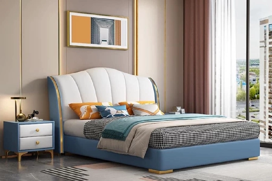 Giường bọc nệm cao cấp B0092