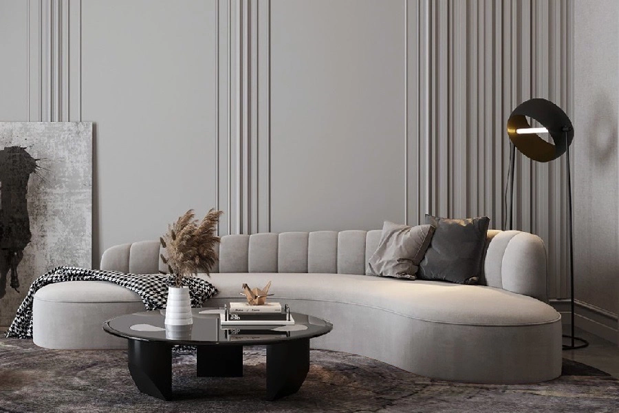 Ghế sofa cong 4 chỗ ngồi S404002