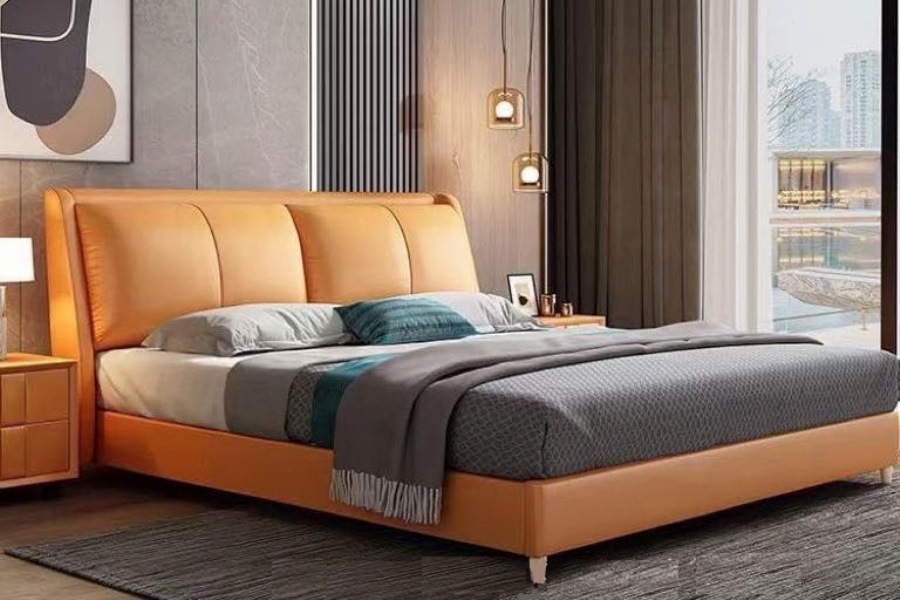Giường bọc nệm cao cấp B0057