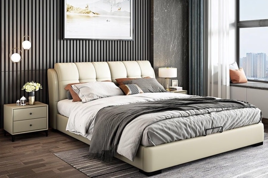 Giường bọc nệm cao cấp B0053