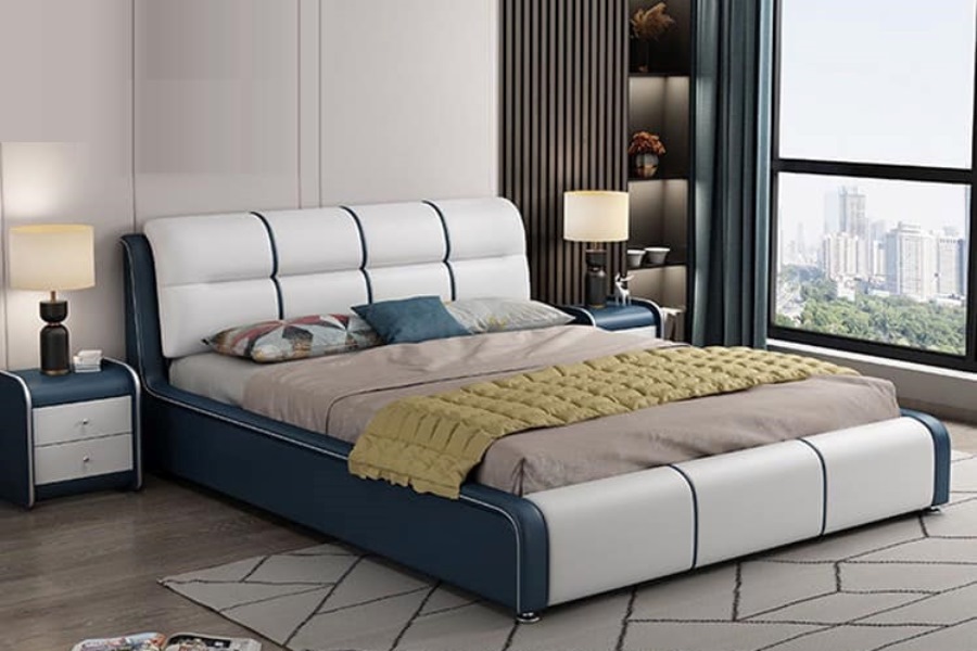 Giường bọc nệm cao cấp B0016