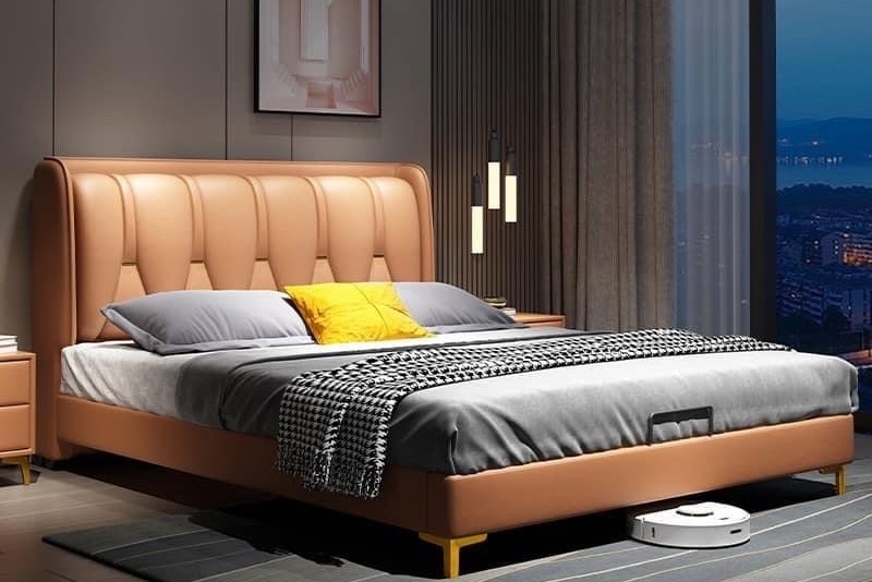 Giường bọc nệm cao cấp B0066