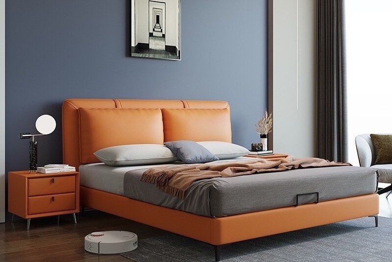 Giường bọc nệm cao cấp B0040