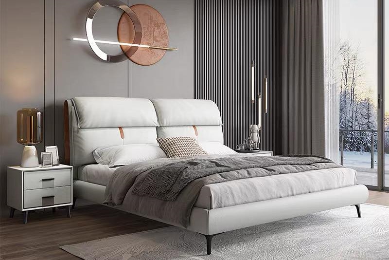 Giường bọc nệm cao cấp B0068