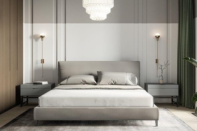 Giường bọc nệm cao cấp B0042