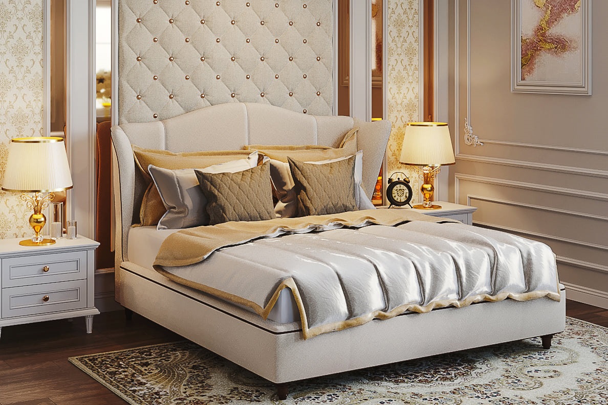 Giường bọc nệm cao cấp B0043