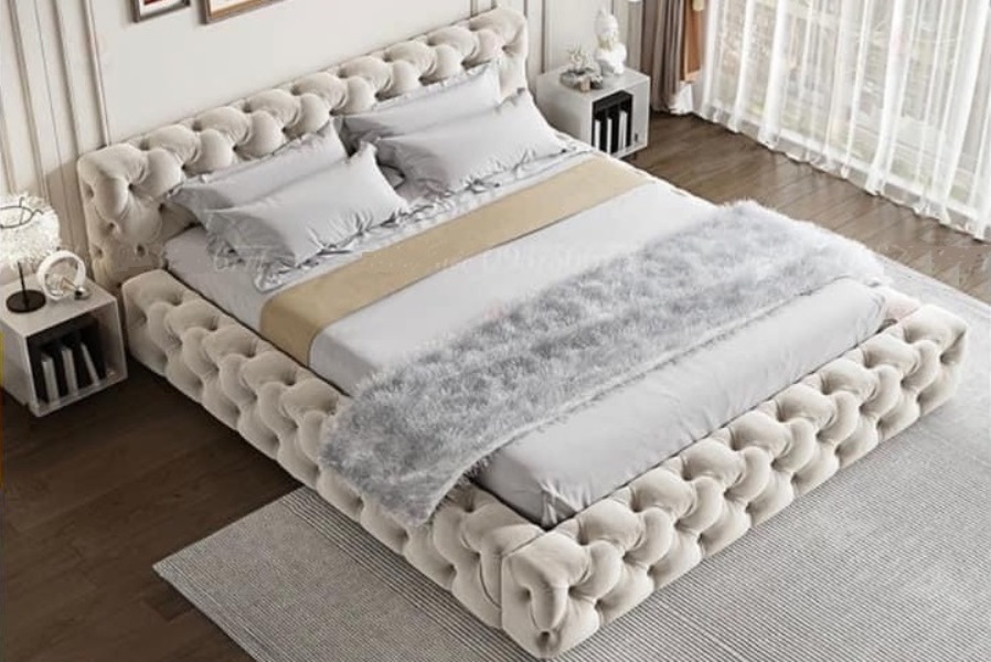 Giường bọc nệm cao cấp B0059