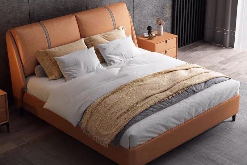 Giường bọc nệm cao cấp B0075