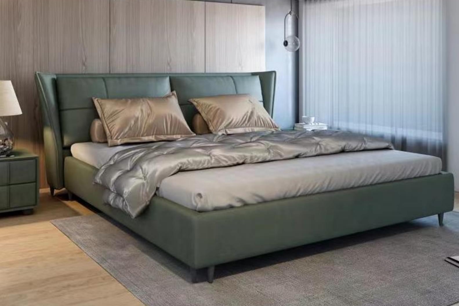 Giường bọc nệm cao cấp B0004