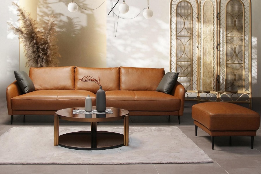 Ghế sofa Da CN cao cấp 3 chỗ ngồi S308009