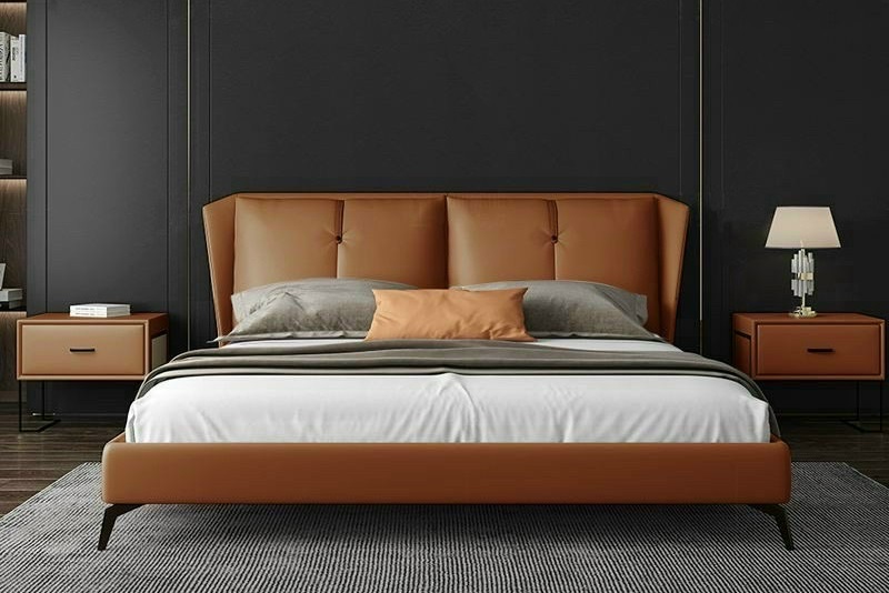 Giường bọc nệm cao cấp B0078