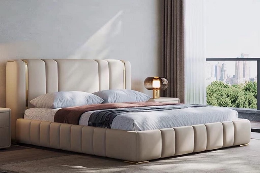 Giường bọc nệm cao cấp B0087