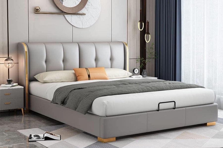 Giường bọc nệm cao cấp B0088