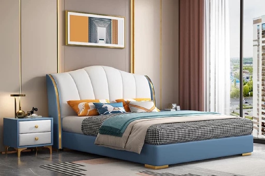 Giường bọc nệm cao cấp B0092