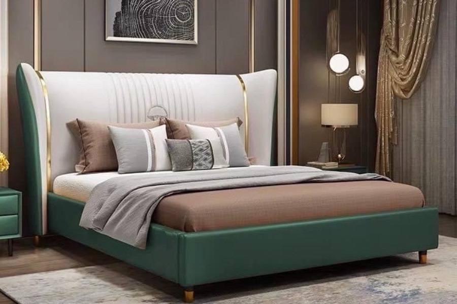 Giường bọc nệm cao cấp B0064