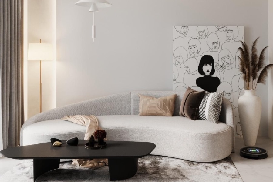 Ghế sofa cong 3 chỗ ngồi S304004